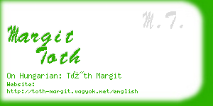 margit toth business card